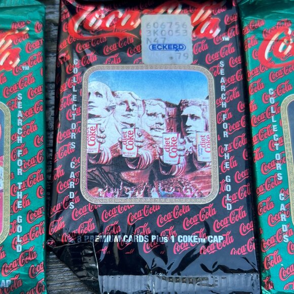 Coca Cola Collectors Cards Lot of 6 Series 1 and 2 1993 1994 Sealed packs caps - Picture 5 of 8